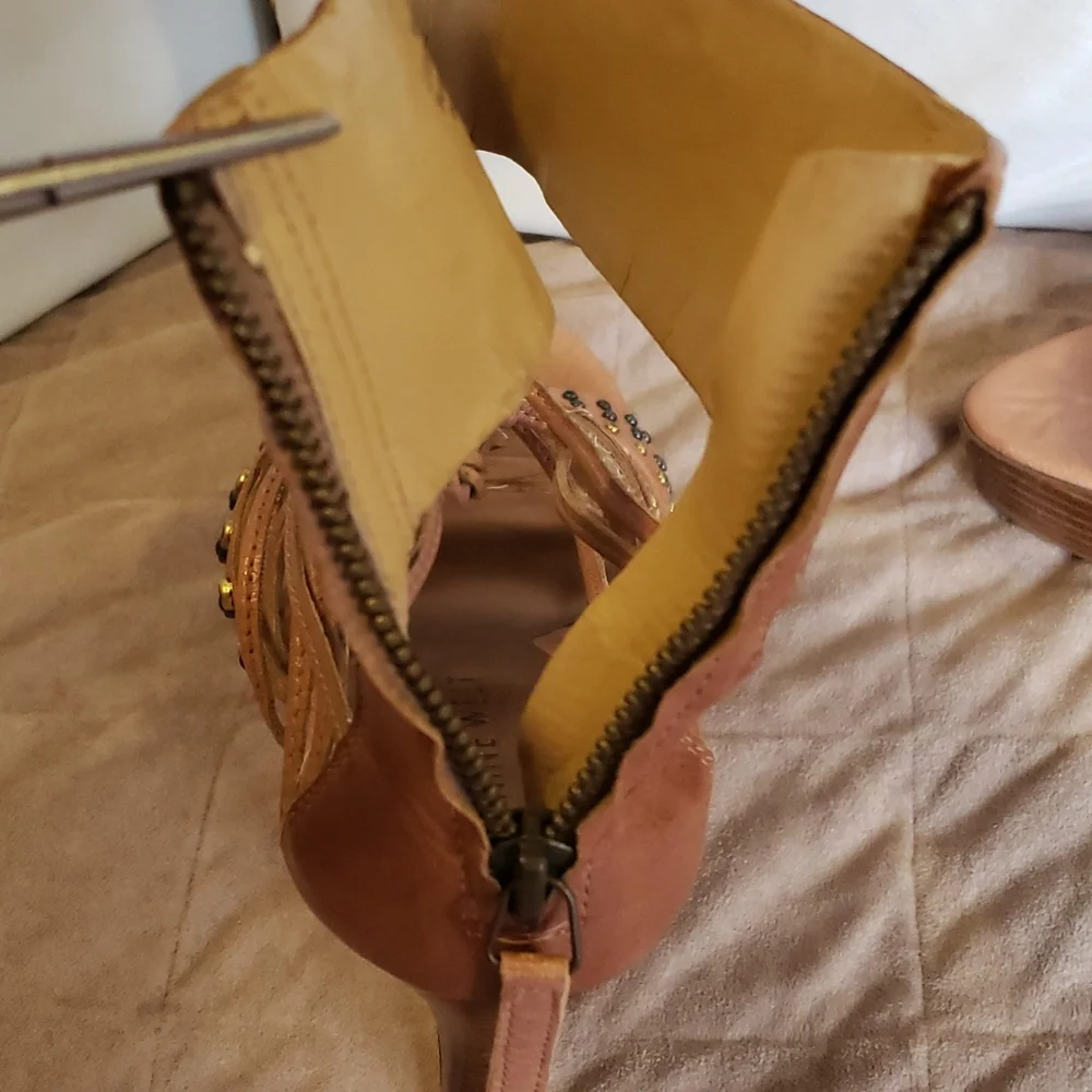 Nine West platform leather embelished heeled sandals - Picture 12 of 14